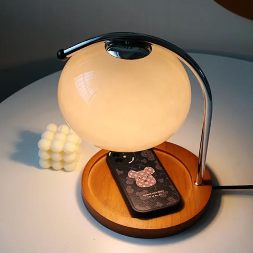 Alyssa Retro Glass Table Lamp