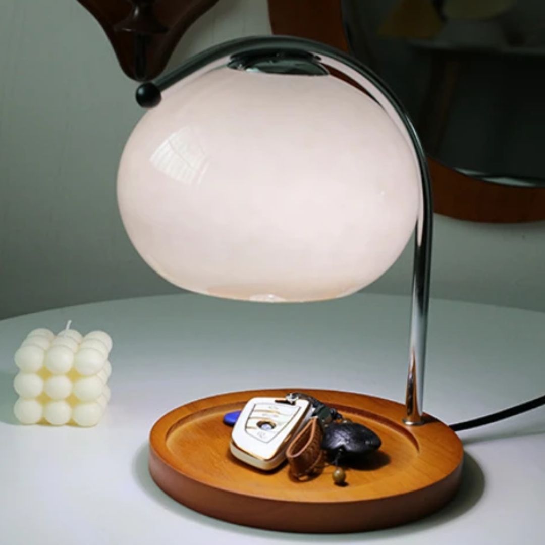 Alyssa Retro Glass Table Lamp