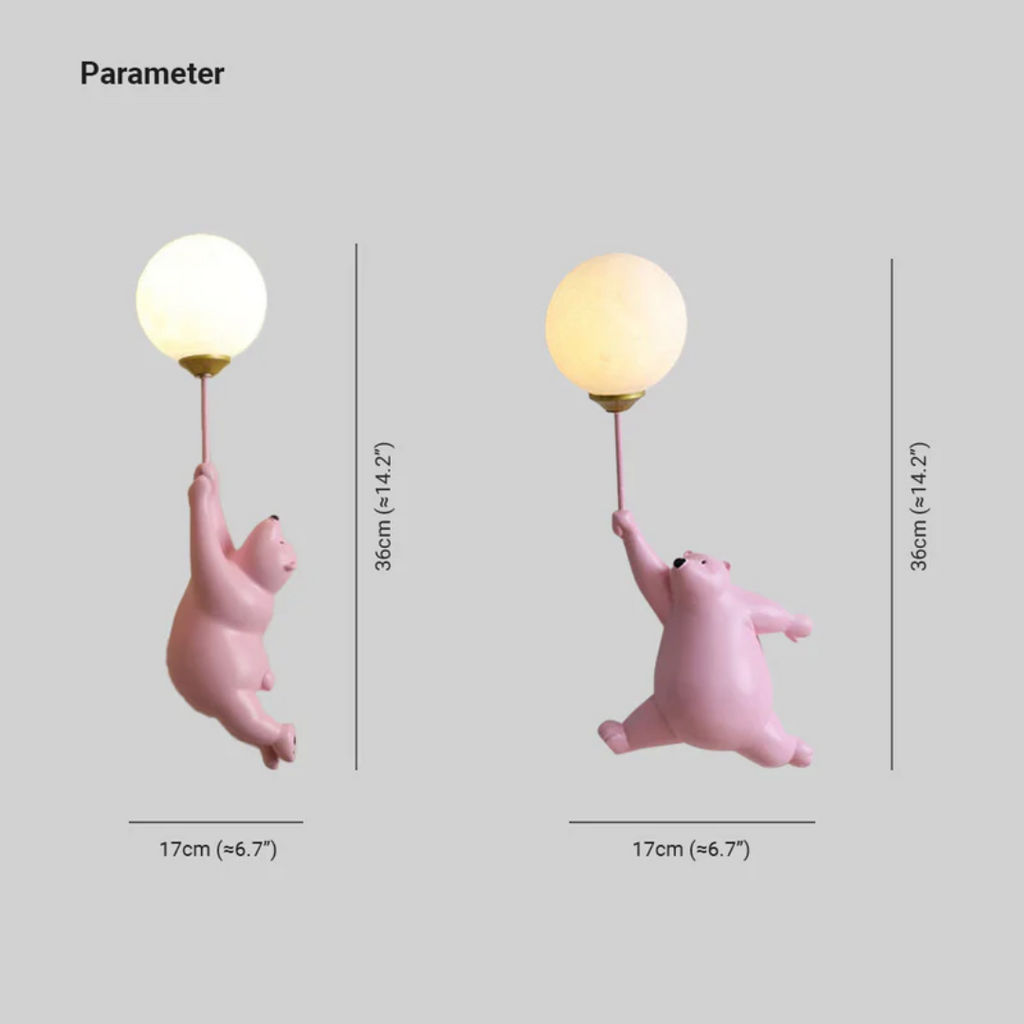 Designer Bear LED Wall Light - TeddyGlow