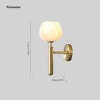 Ralin Alabaster Flowers Wall Lamp