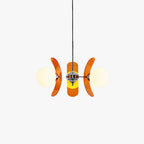 Ulano Brown & Orange Chandelier