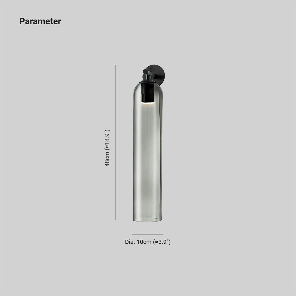 June Glass Indoor Wall Lamp Cylindrical