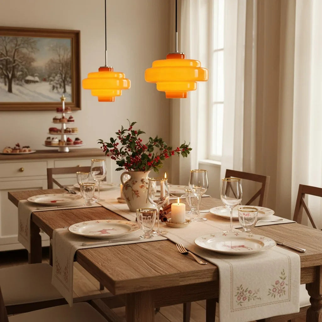 Valenra Macaron Orange Glass Pendant Light