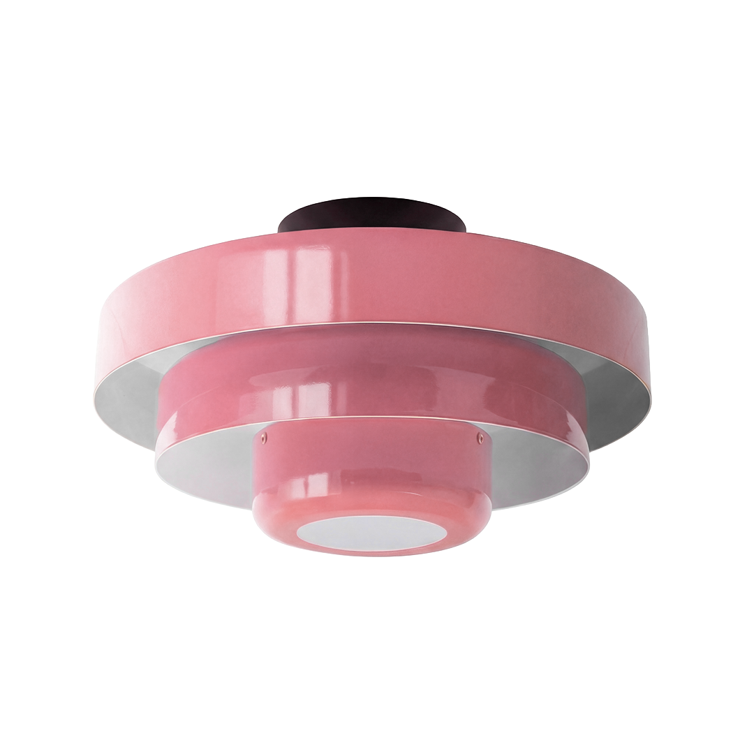 Vanesly Bauhaus Three-Tier Round Macaron Ceiling Light