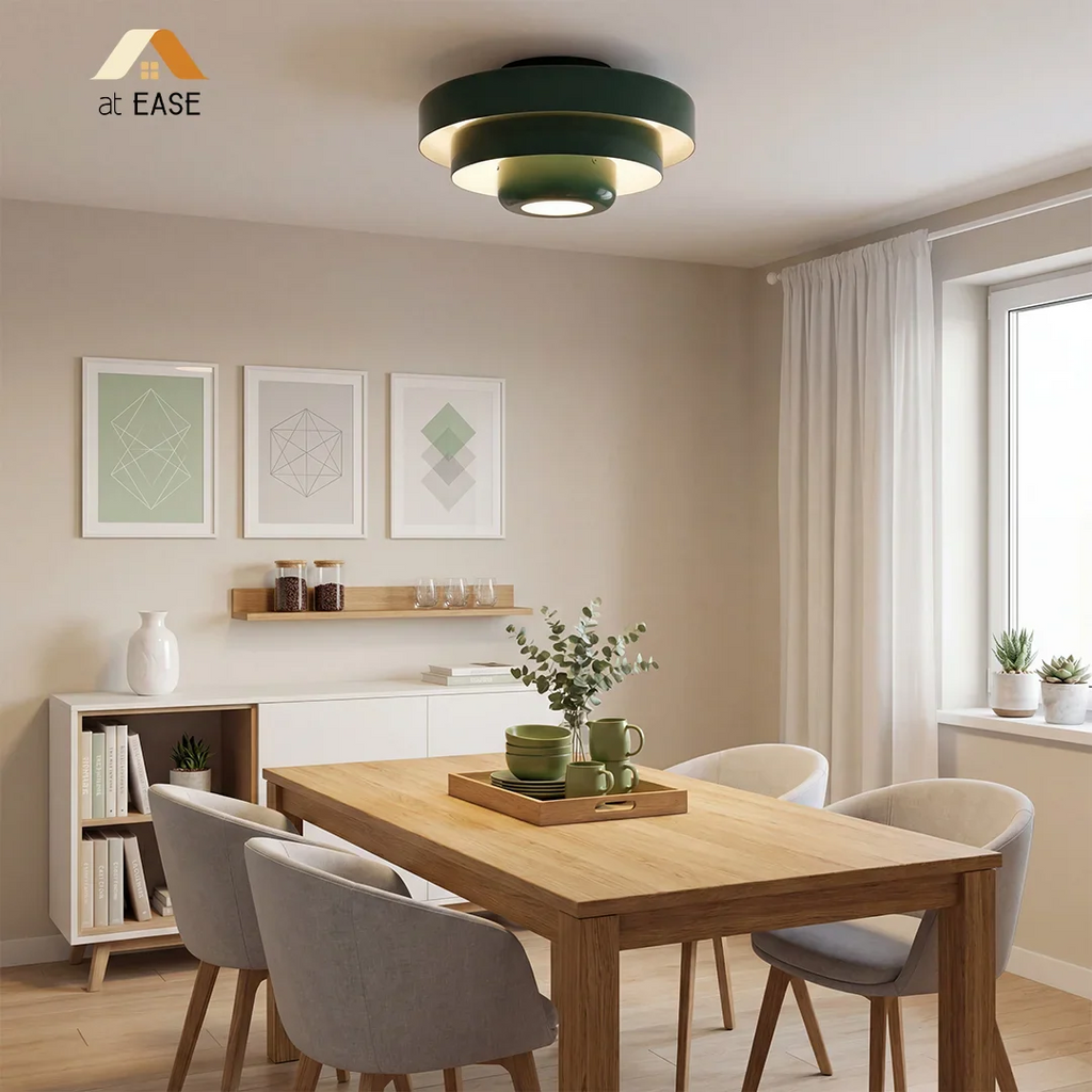 Vanesly Bauhaus Three-Tier Round Macaron Ceiling Light