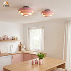 Vanesly Bauhaus Three-Tier Round Macaron Ceiling Light