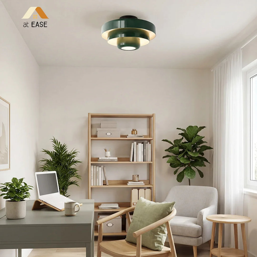 Vanesly Bauhaus Three-Tier Round Macaron Ceiling Light