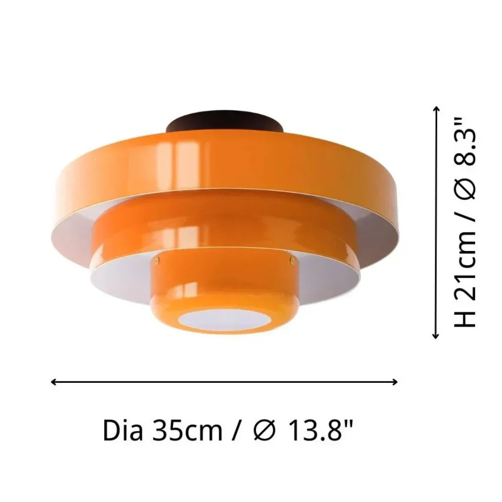Vanesly Bauhaus Three-Tier Round Macaron Ceiling Light