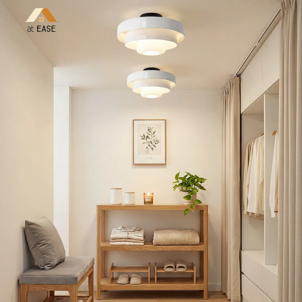Vanesly Bauhaus Three-Tier Round Macaron Ceiling Light