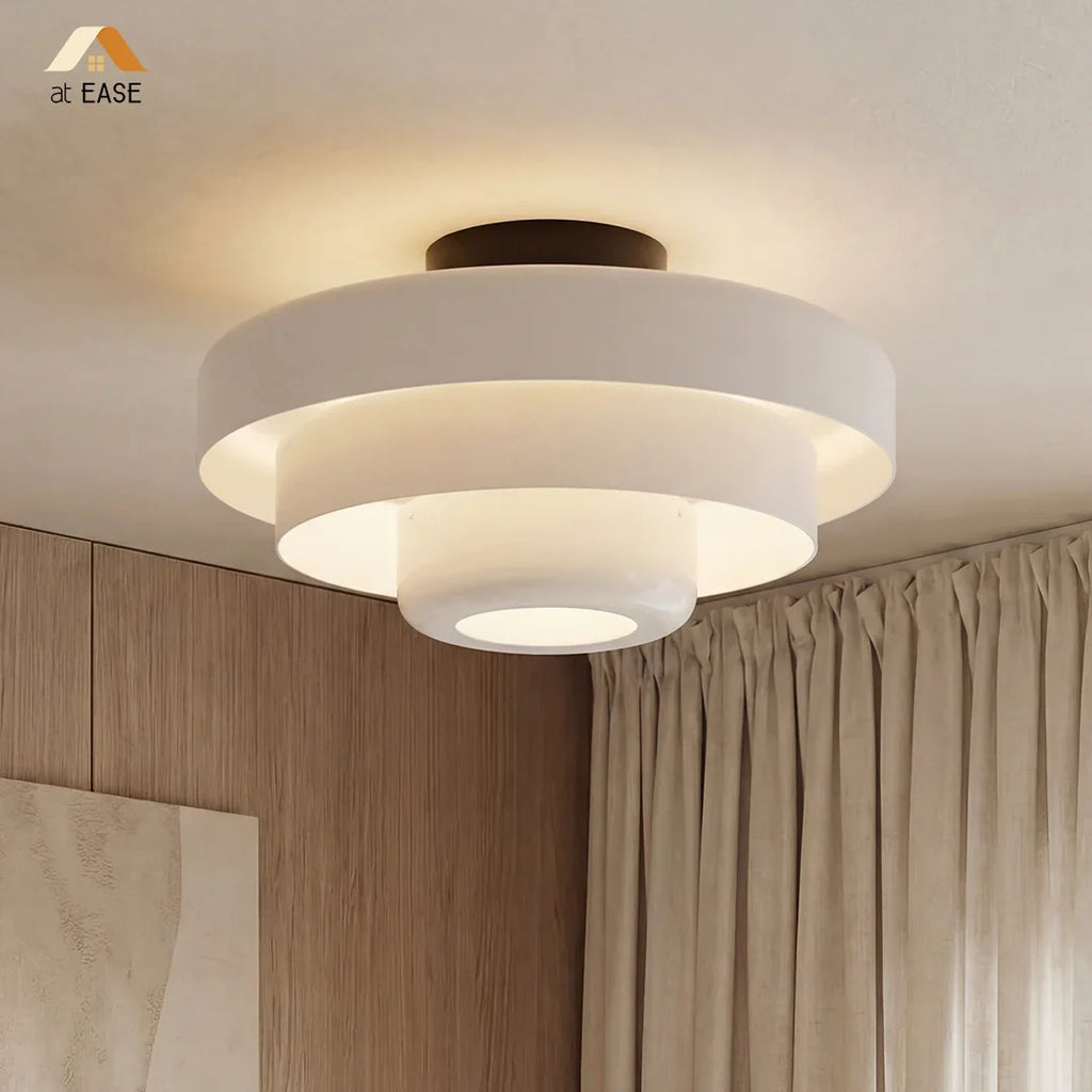 Vanesly Bauhaus Three-Tier Round Macaron Ceiling Light