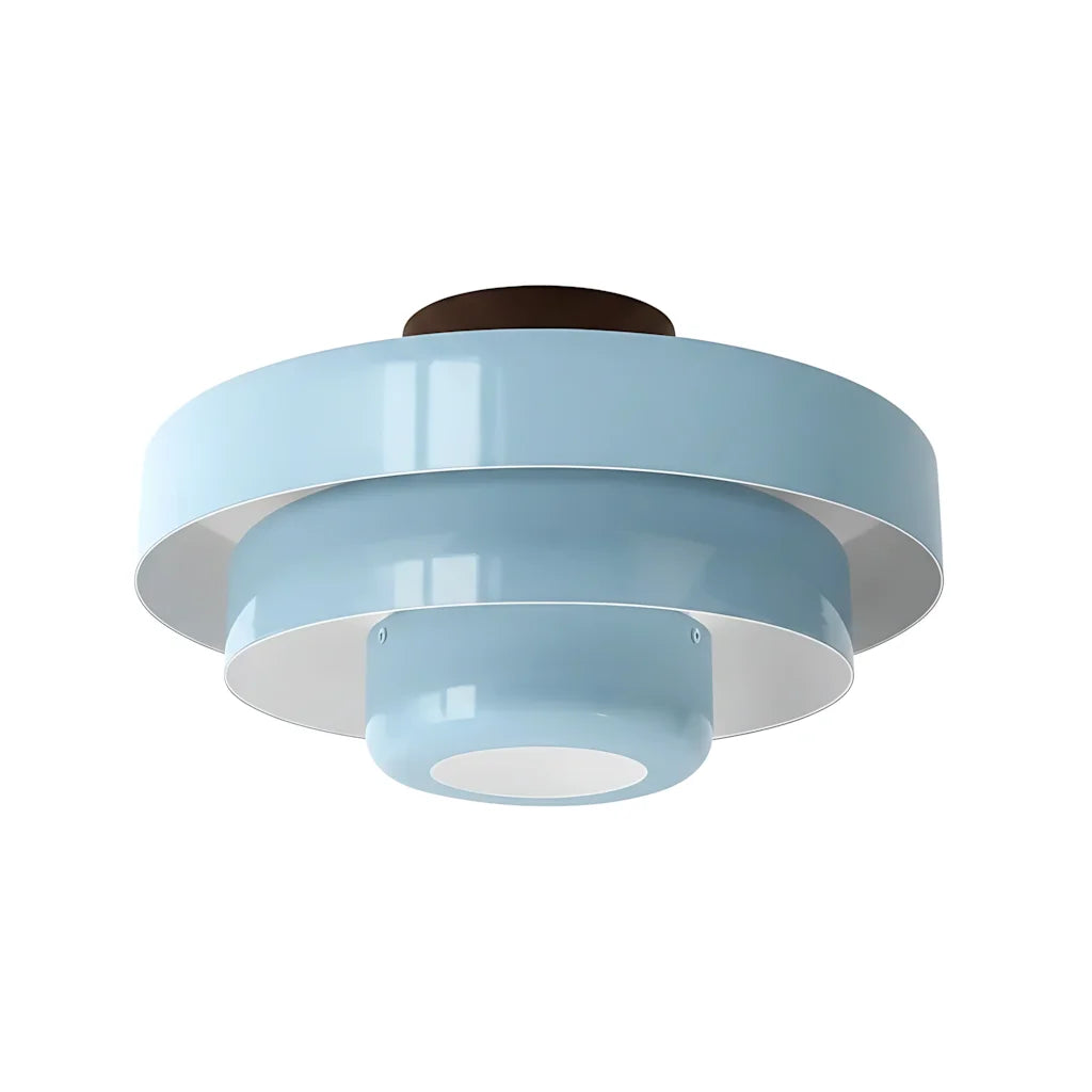 Vanesly Bauhaus Three-Tier Round Macaron Ceiling Light