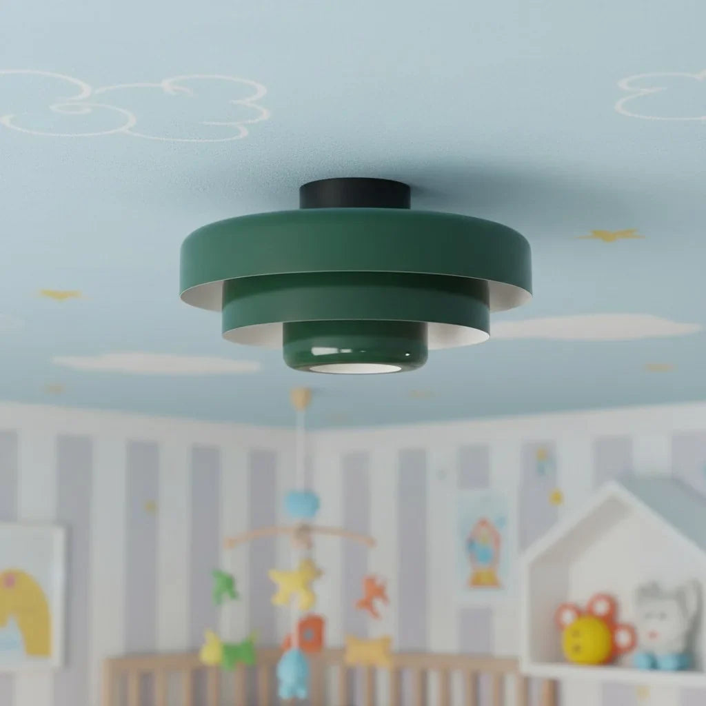 Vanesly Bauhaus Three-Tier Round Macaron Ceiling Light