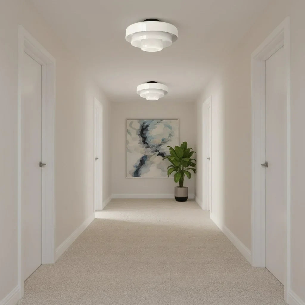 Vanesly Bauhaus Three-Tier Round Macaron Ceiling Light