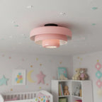 Vanesly Bauhaus Three-Tier Round Macaron Ceiling Light