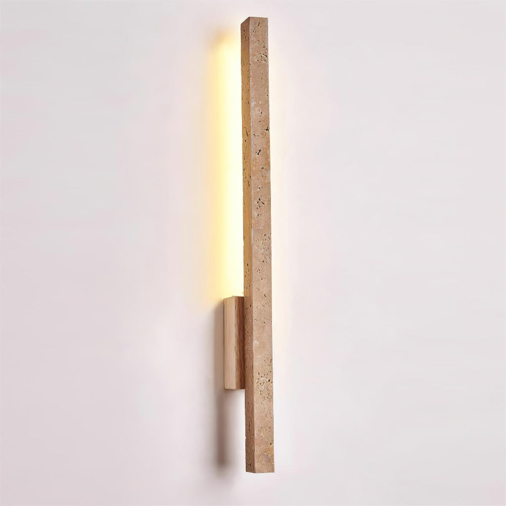 Opalyn Slim Wall Sconce in Travertine