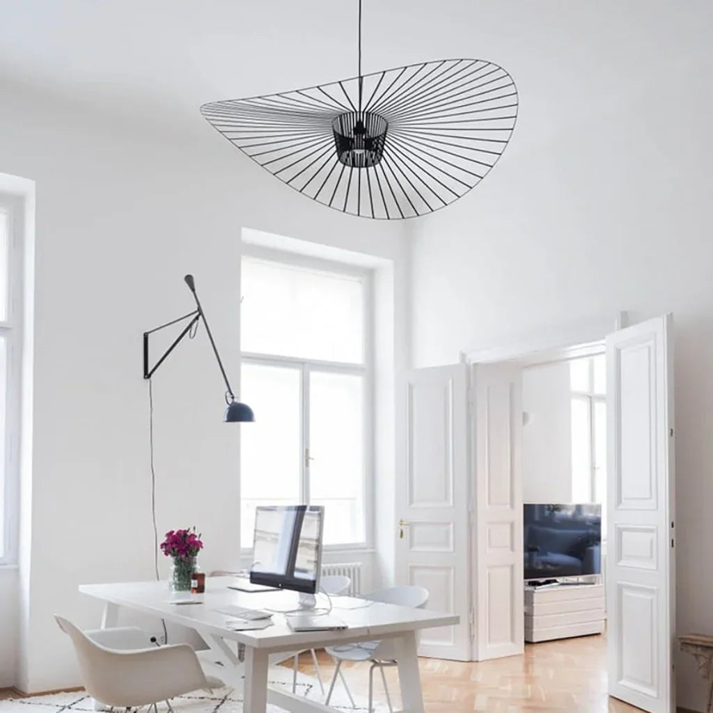 Rosland Vertigo Modern Straw Hat Pendant Light