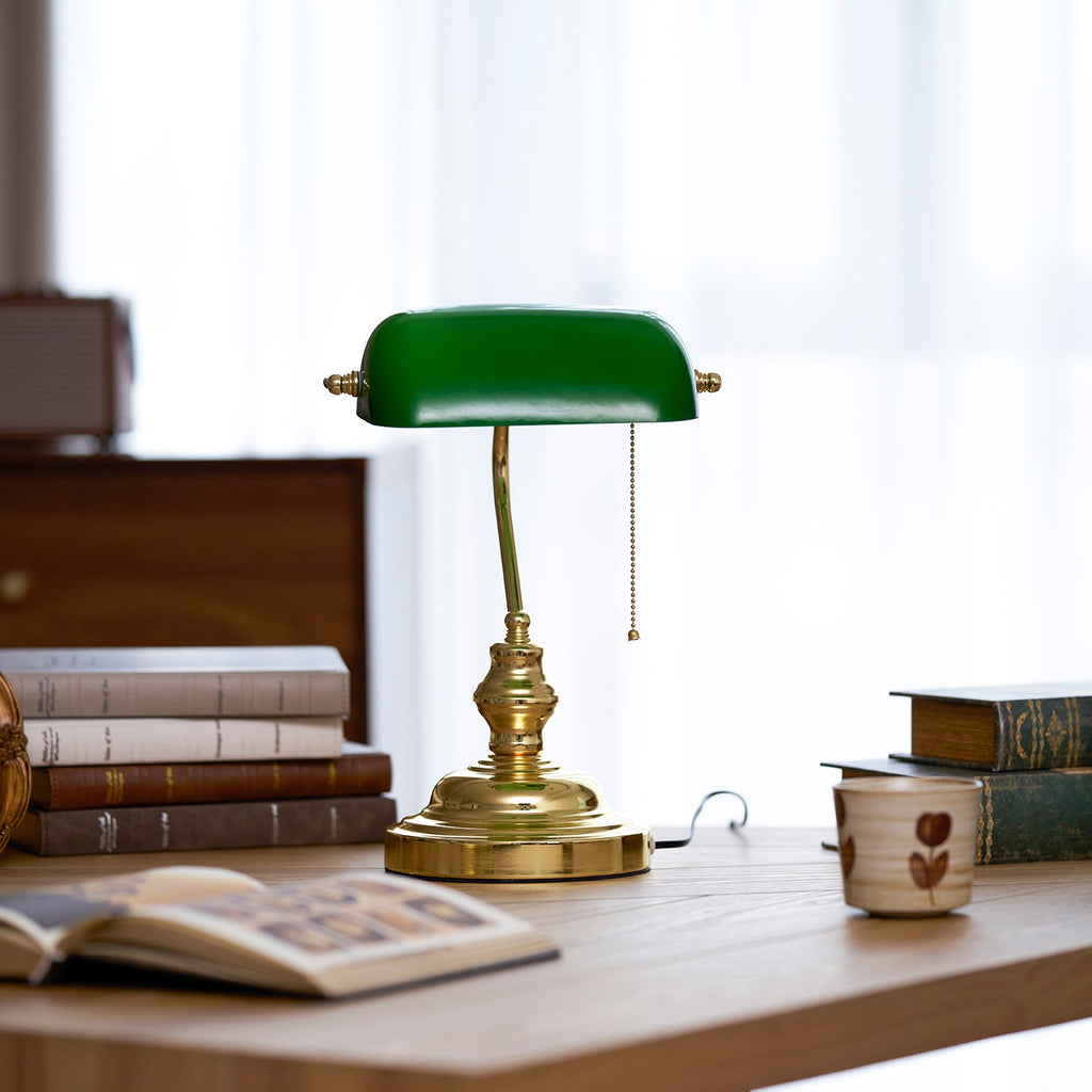 Vintage Bankers Table Lamp