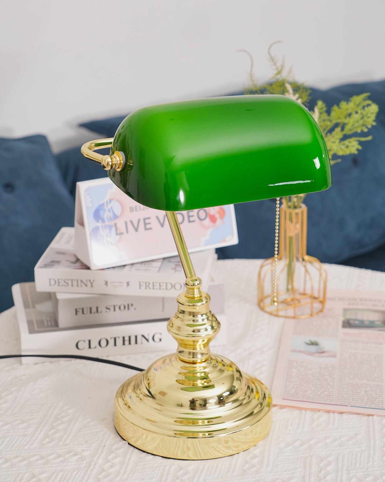 Vintage Bankers Table Lamp