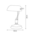Vintage Bankers Table Lamp