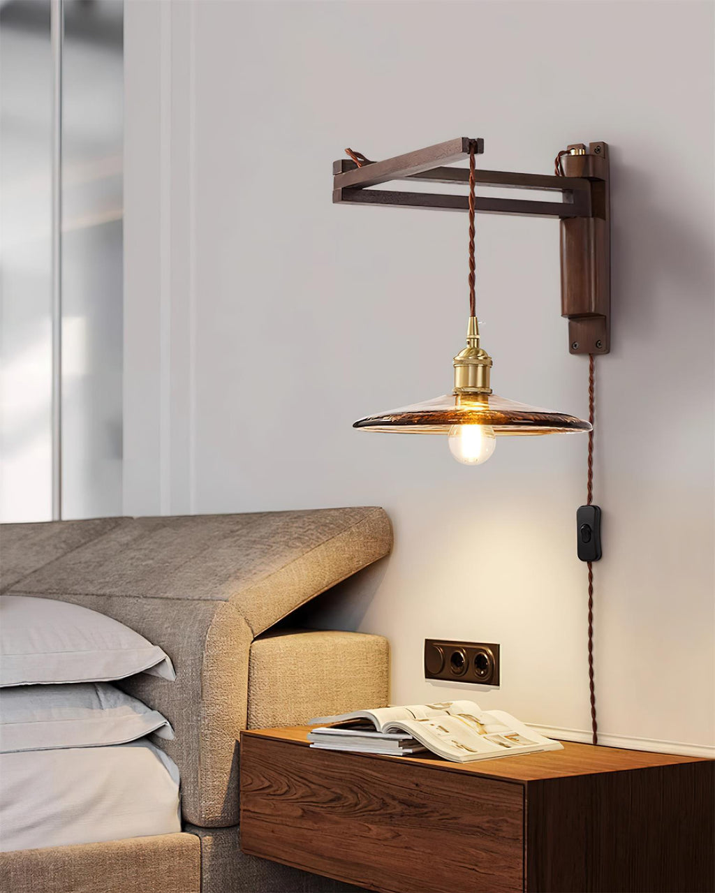 Vintage Maria Plug In Wall Lamp