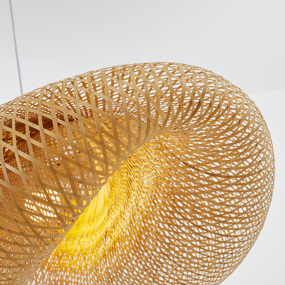 Rinwa Cloud Suspension. Bamboo. Wood. Living Room