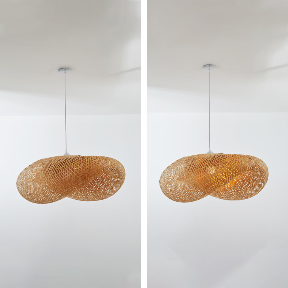 Rinwa Cloud Suspension. Bamboo. Wood. Living Room