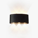 Ray Modern Outdoor Wall Light Rectangle LED White Metal Terrace