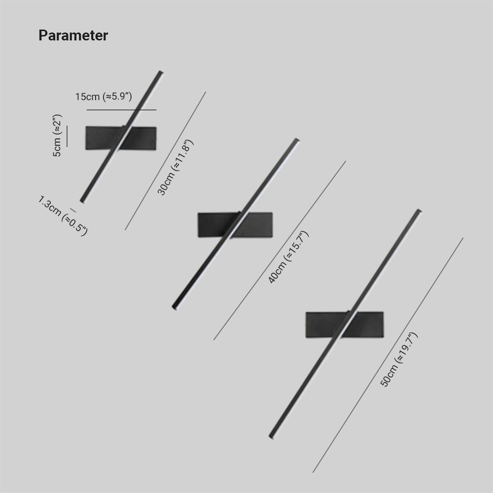 Struve Modern Linear Wall Sconce Black/White. Living Room