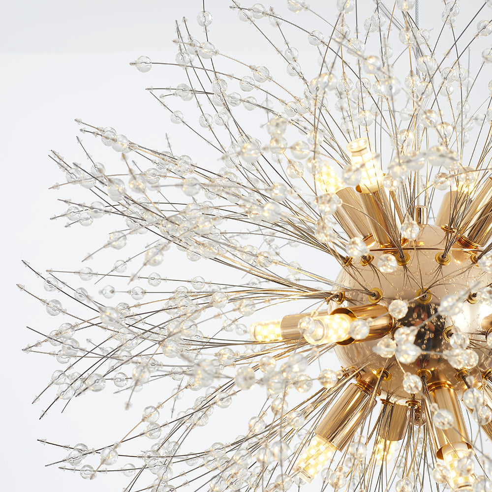 Kristy Pendant Light Hanging Lamp Gold Dining/Living Room Modern Design LED