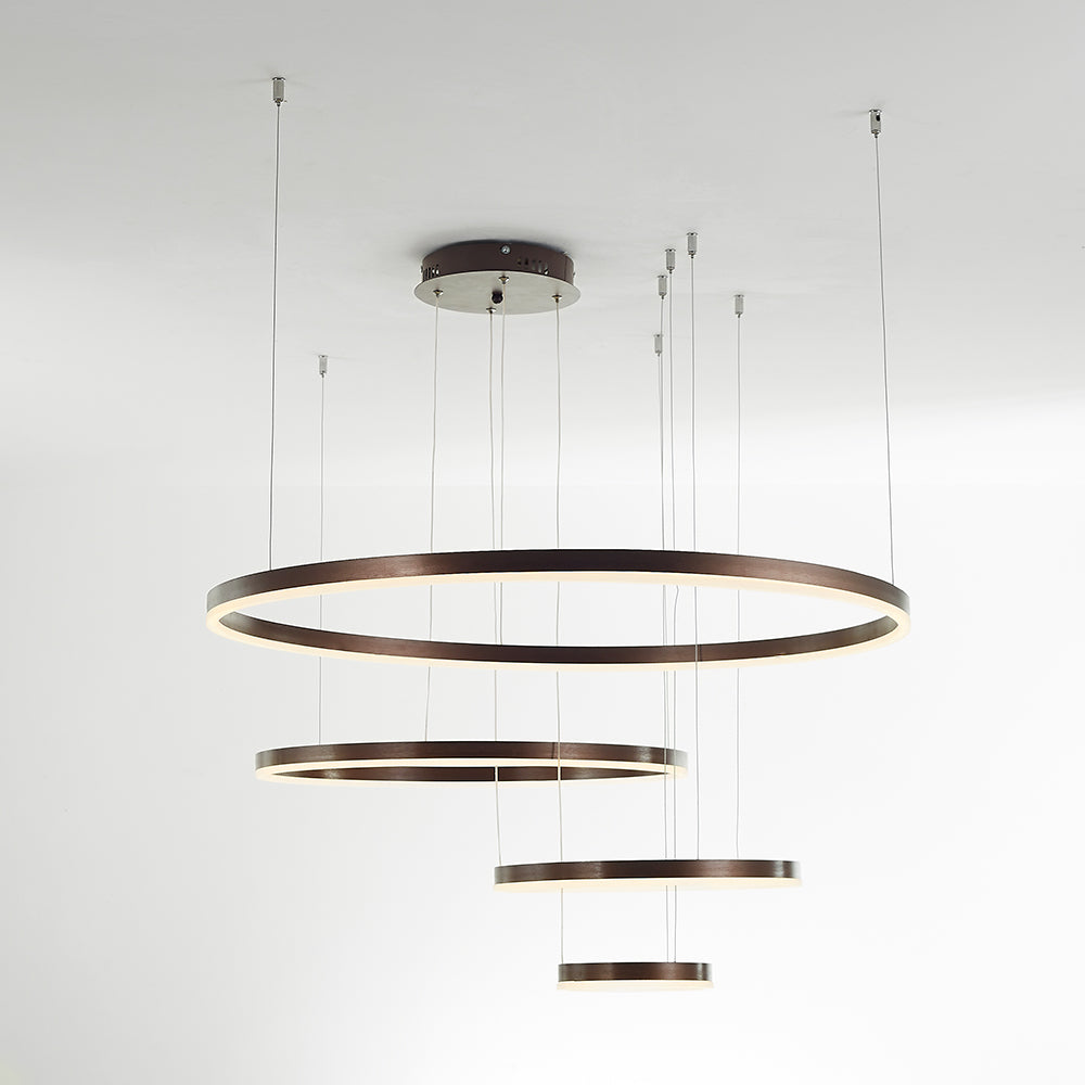 Remi Modern Metal Black/Gold/Coffee Suspension Ring