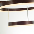 Arisha Pendant Light Tir-Circle Ring Modern Black/Gold/Coffee Metal Bedroom