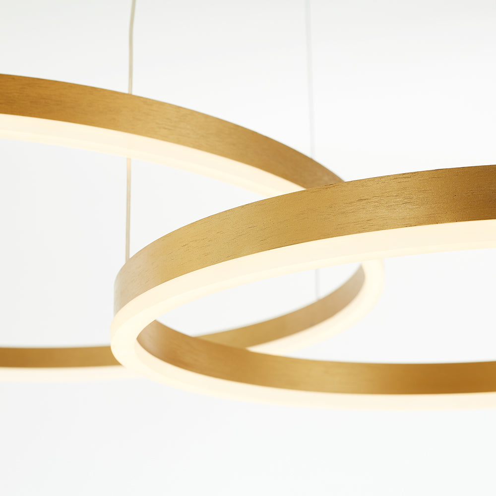 Remi Modern Metal Black/Gold/Coffee Suspension Ring