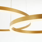 Arisha Pendant Light Tir-Circle Ring Modern Black/Gold/Coffee Metal Bedroom