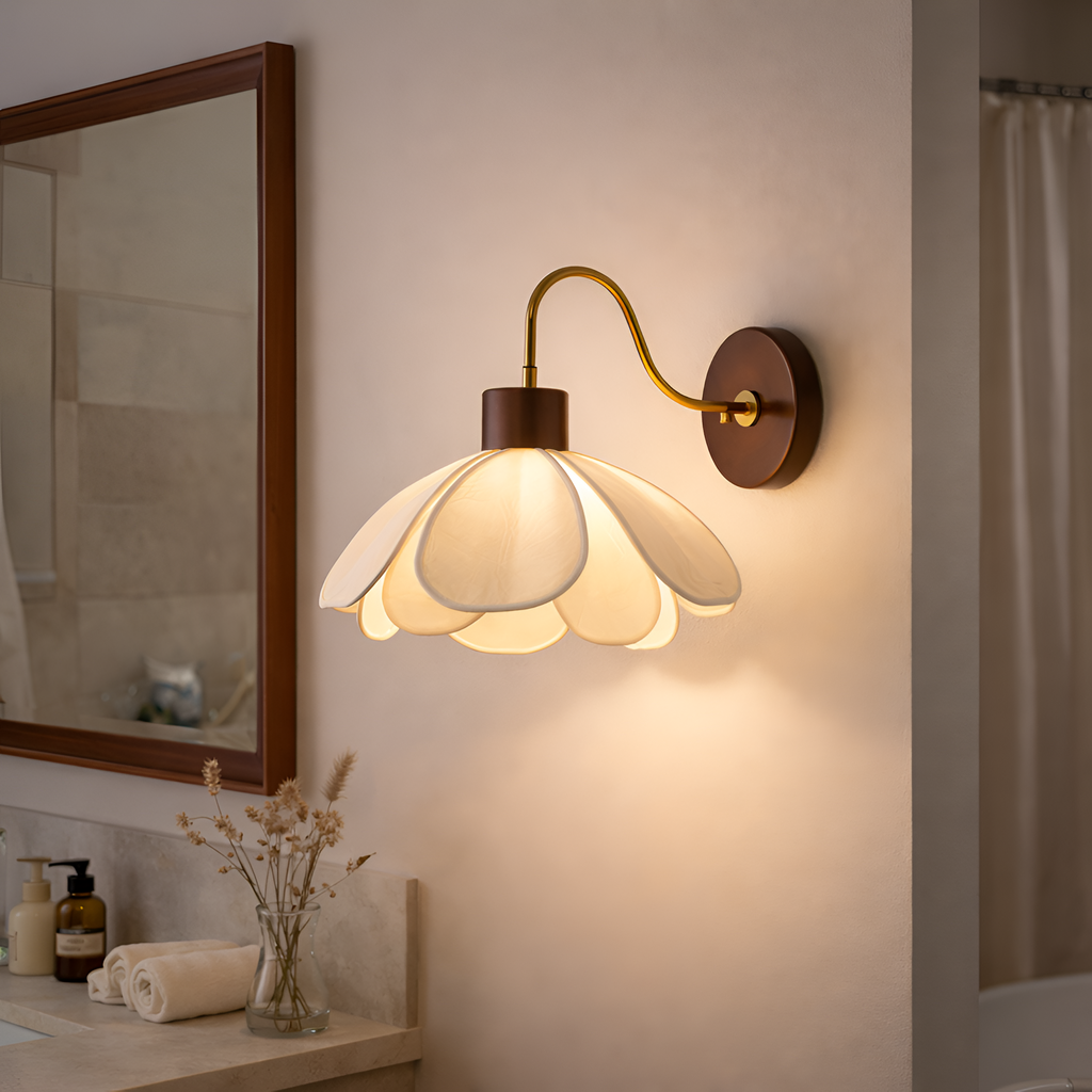 Jacob - Japanese Wabi Sabi Fabric Wall Lamp