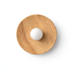 Damarion - Japanese Retro Round Wooden Wall Lamp Nordic