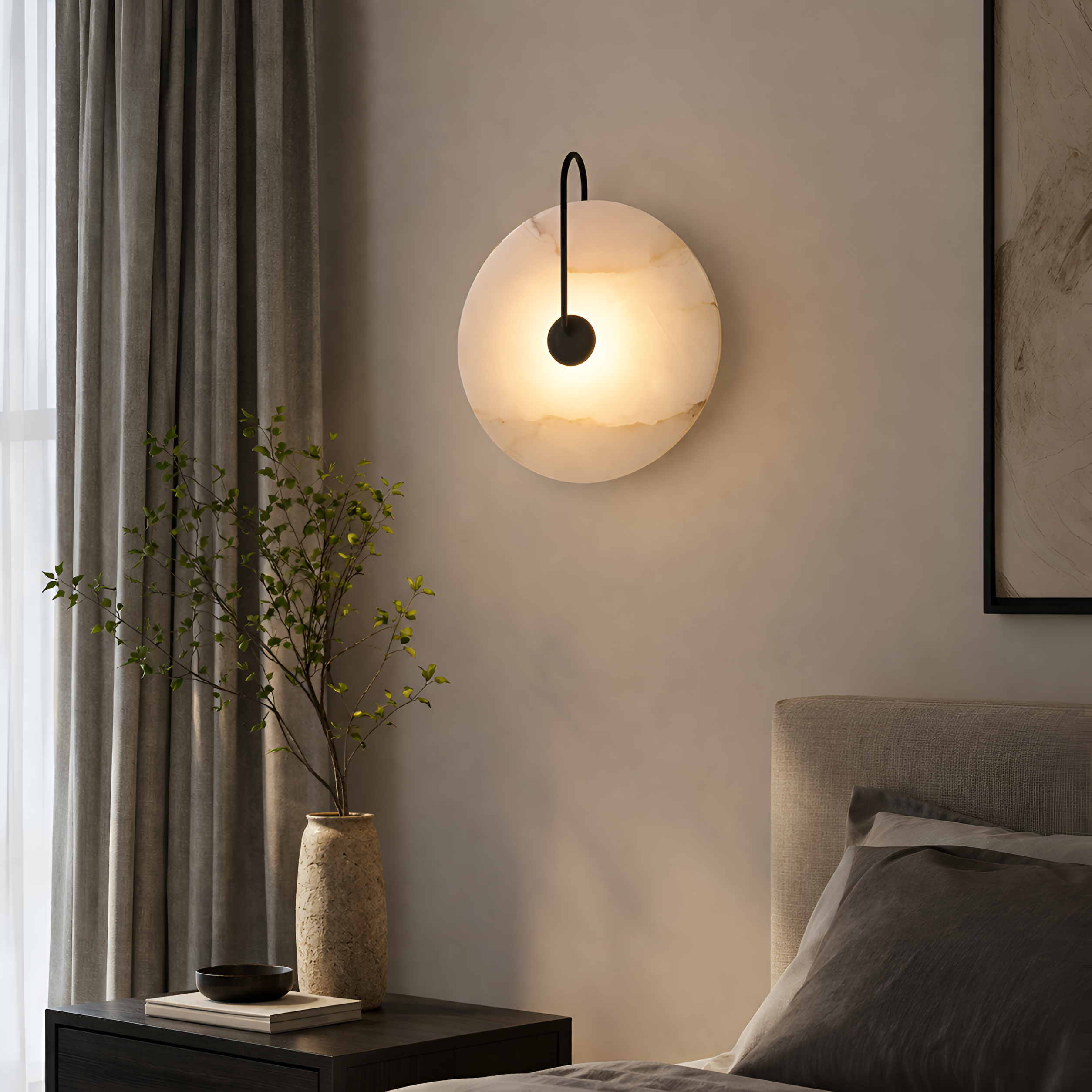 Mira - Modern LED Marble Wall Lamp