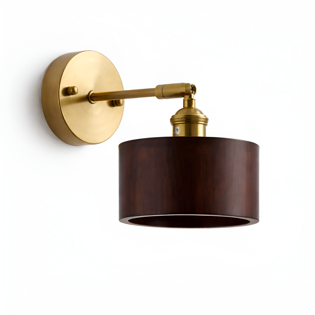 Harry - Modern Walnut Wooden LED Wall Light Fixture Adjustable Up Down