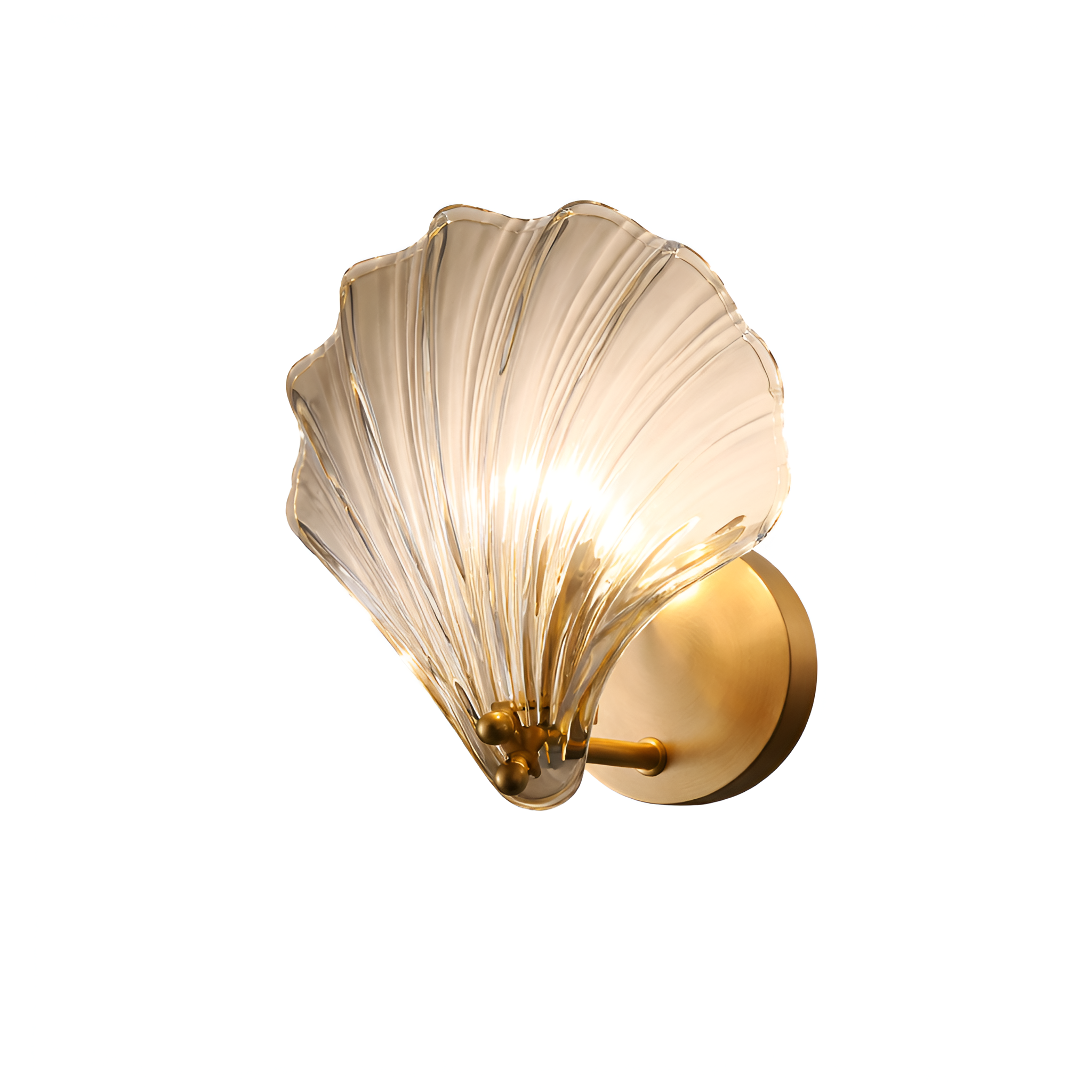 Onyx - Modern Luxury Brass Wall Lamp Nordic Shell Glass Sconce