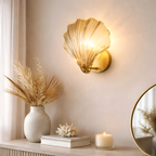 Onyx - Modern Luxury Brass Wall Lamp Nordic Shell Glass Sconce