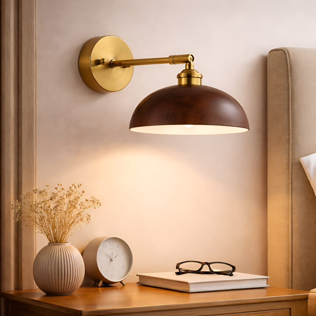 Harry - Modern Walnut Wooden LED Wall Light Fixture Adjustable Up Down