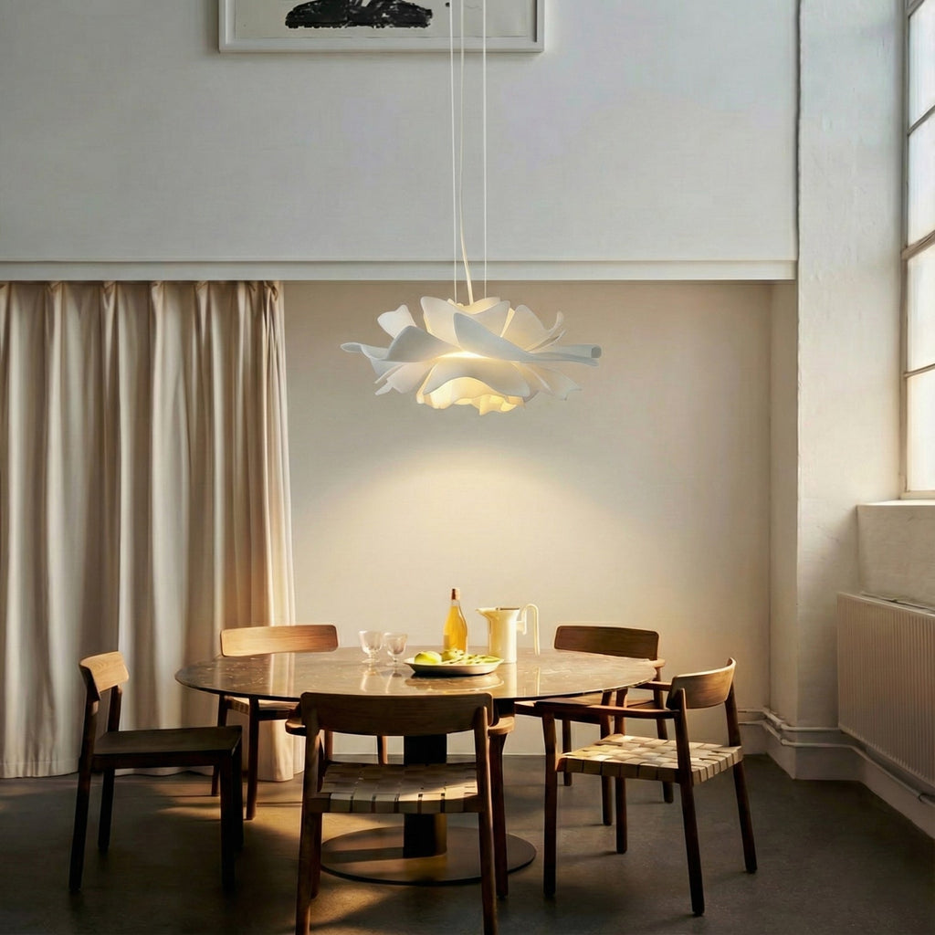 White Lotus Pendant Light