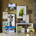 With Frame Support Floor Lamp
