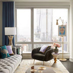 With Frame Support Floor Lamp
