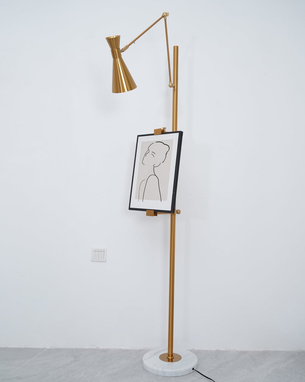 With Frame Support Floor Lamp