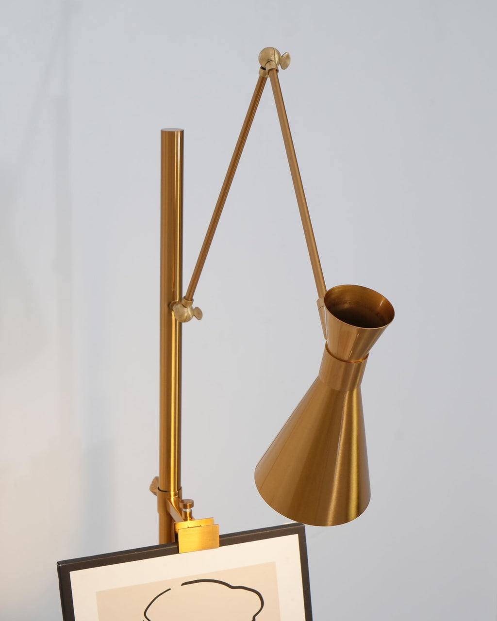 With Frame Support Floor Lamp