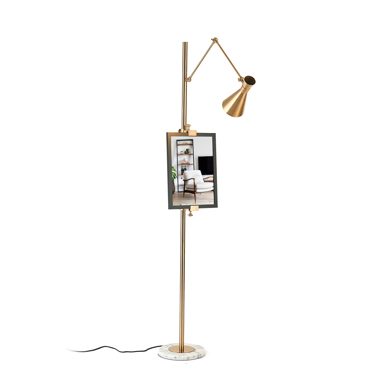 With Frame Support Floor Lamp