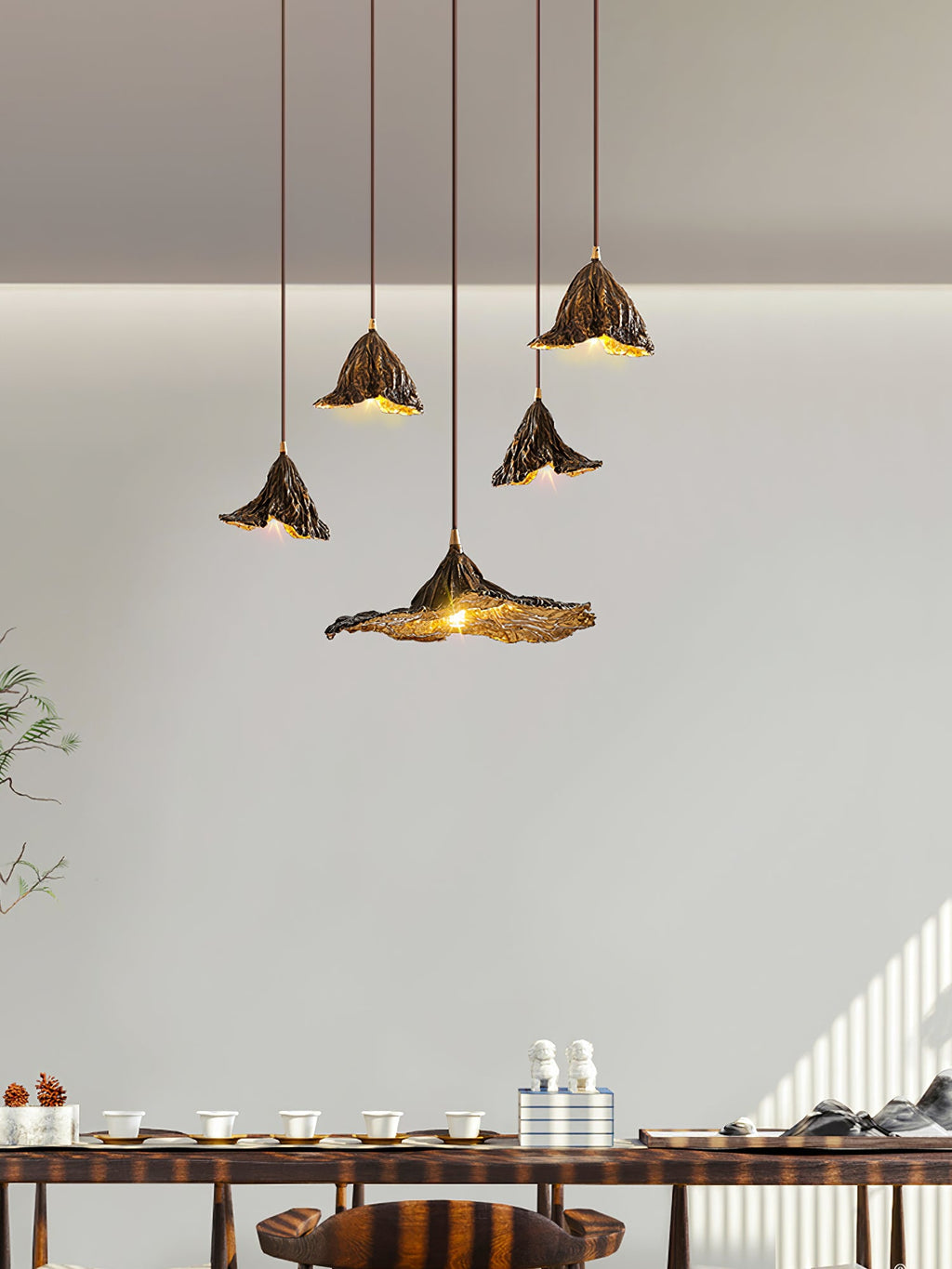 Withered Lotus Leaf Pendant Lamp