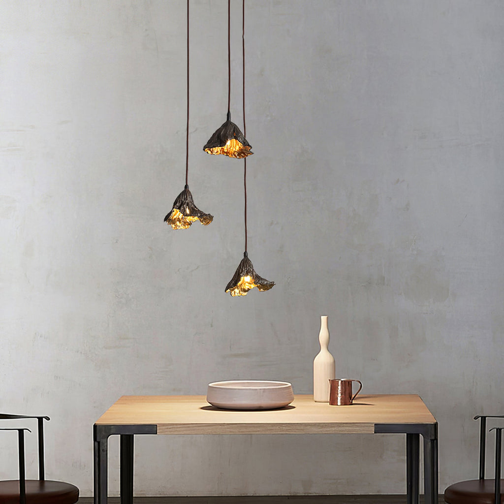 Withered Lotus Leaf Pendant Lamp