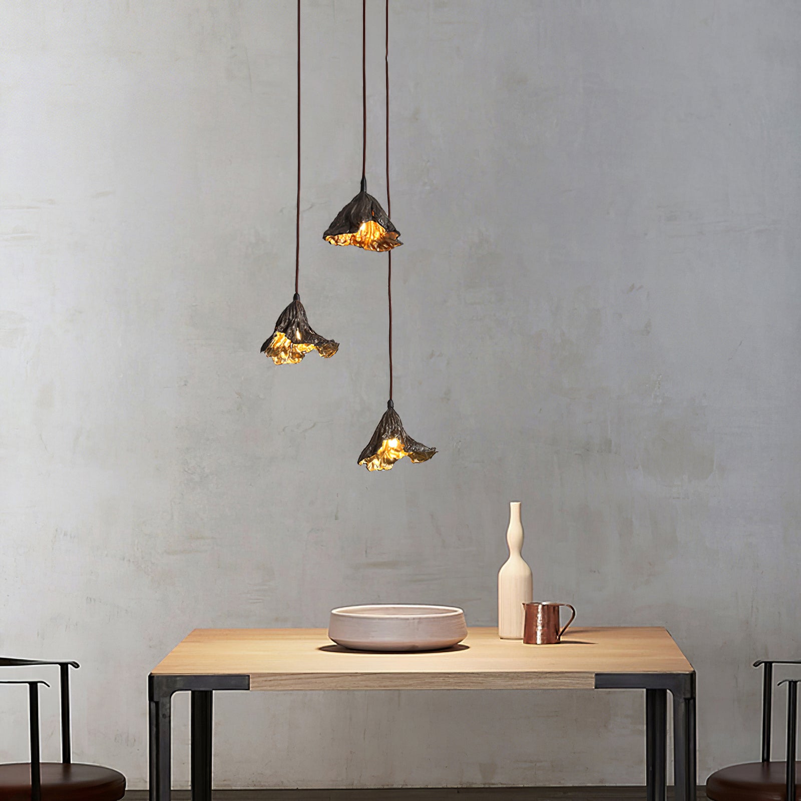Withered Lotus Leaf Pendant Lamp
