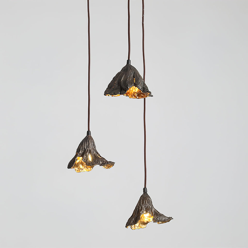 Withered Lotus Leaf Pendant Lamp